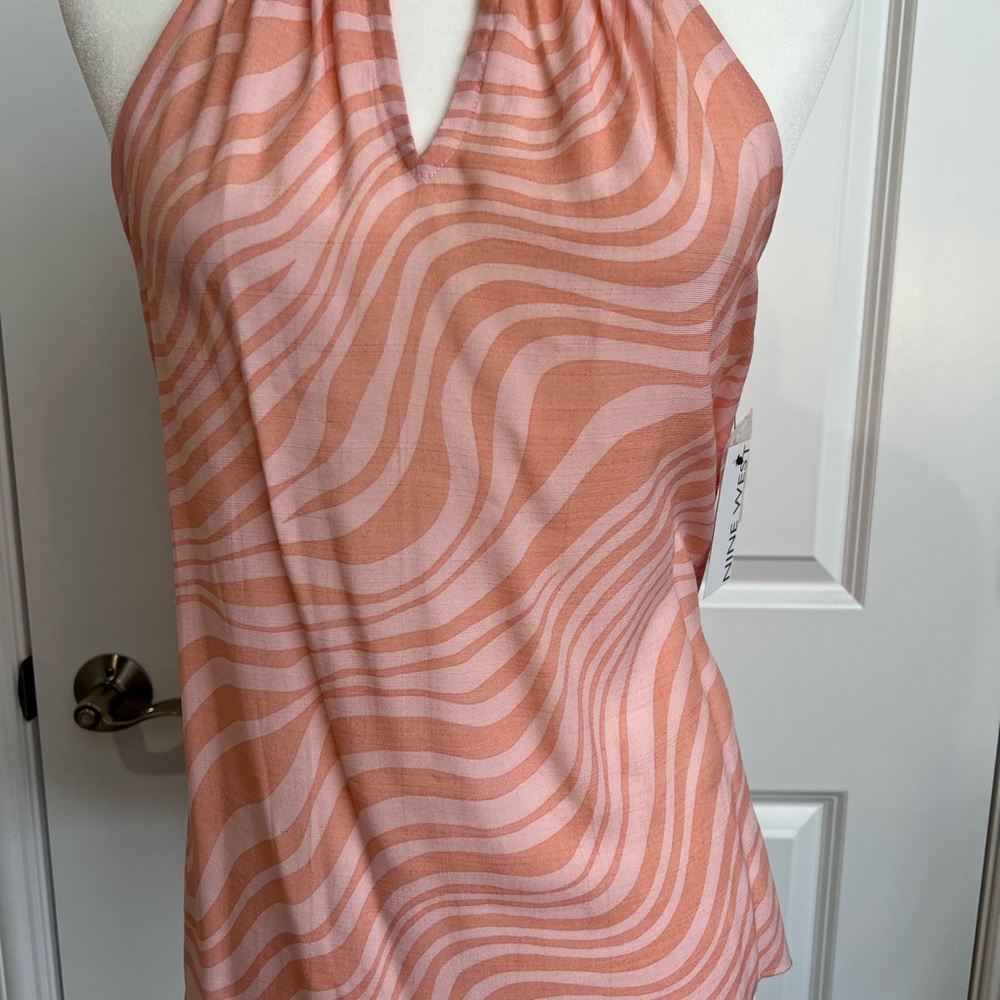 Women’s Nine West halter style shirt small